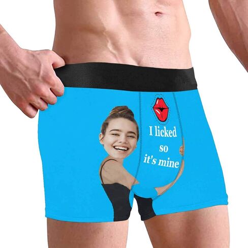Custom Multi Men's Funny Face Boxer Shorts Underpants Briefs with Photo(XS-XXXL) in Kuwait