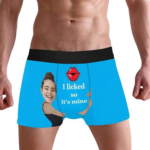 Custom Multi Men's Funny Face Boxer Shorts Underpants Briefs with Photo(XS-XXXL) in Kuwait
