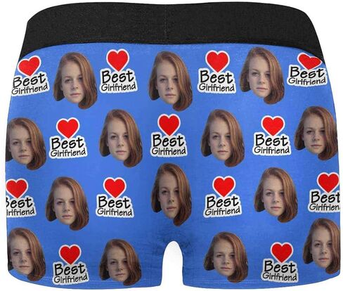 Custom Multi Men's Funny Face Boxer Shorts Underpants Briefs with Photo(XS-XXXL) in Kuwait