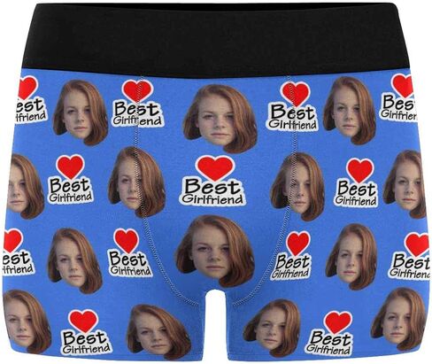 Custom Multi Men's Funny Face Boxer Shorts Underpants Briefs with Photo(XS-XXXL) in Kuwait