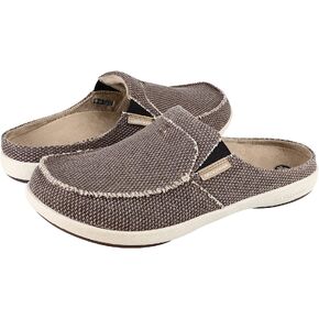 شبشب رجالي مع دعم للقوس، شبشب منزلي من القماش للرجال في الأماكن المغلقة والمفتوحة، زلاقات مريحة سهلة الارتداء، أحذية منزلية لتقويم العظام مع نعل مطاطي مضاد للانزلاق in Kuwait