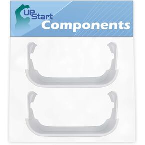 2-Pack 240351601 Refrigerator Freezer Door Bin Side Shelf Replacement for Frigidaire FRS26KF6CB2 Refrigerator - Compatible with 240351601 Door Bin - UpStart Components Brand in Saudi Arabia