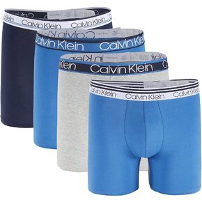 سراويل داخلية للرجال من Calvin Klein بحزام خصر متنوع من القطن القابل للتمدد، 4 قطع in Kuwait