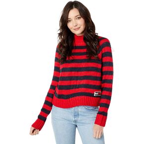 Tommy Jeans Mock Neck Stripe Sweater in Saudi Arabia
