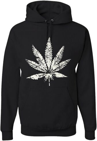Men's Pot Leaf Hoodie Marijuana Cannabis Graphic Hooded Sweatshirt in Saudi Arabia