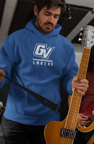 CreateMyTee | Grand Valley GV Lakers One Color Hooded Sweatshirt | in Kuwait