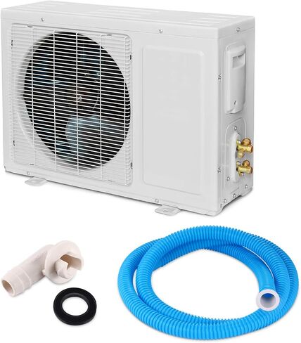 BBTO 3/5 Inch AC Drain Hose Connector Elbow Fitting with Rubber Ring for Mini-Split Units and Window AC Unit and Air Conditioner Drain Hose with 5.2 Feet Long in Saudi Arabia