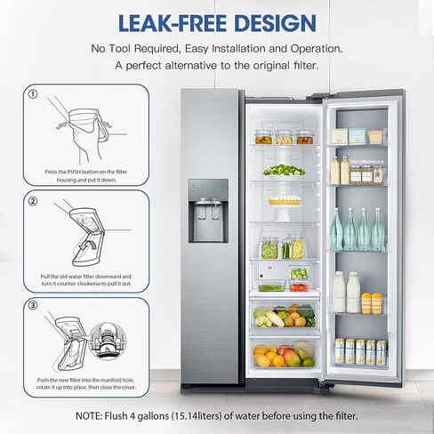 MARRIOTTO Replacement for LG LT700P, LT700PC, ADQ36006101, ADQ36006102, Kenmore 9690, 46-9690, NSF Certified Refrigerator Water Filter and LT120F Air Filter Combo ADQ73214404 (3 Pack) in Saudi Arabia