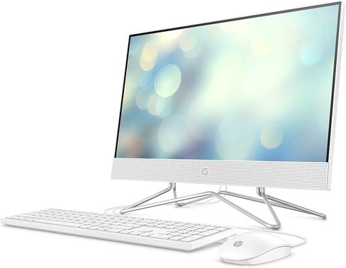 HP All-in-One 22" Desktop Computer, AMD Athlon Gold 3150U Processor, AMD Radeon Graphics, 4 GB RAM, 256 GB SSD, Windows 11 Home ( 22-df0222, snow white) (Renewed) in Saudi Arabia