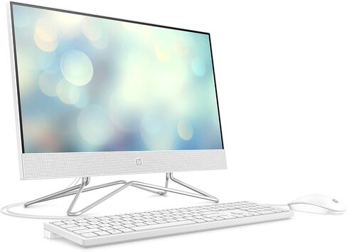 HP All-in-One 22" Desktop Computer, AMD Athlon Gold 3150U Processor, AMD Radeon Graphics, 4 GB RAM, 256 GB SSD, Windows 11 Home ( 22-df0222, snow white) (Renewed) in Saudi Arabia