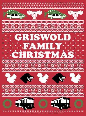 Fifth Sun National Lampoon's Vacation Griswold Family Christmas Ugly Sweater Mens Pullover Crew Fleece in Saudi Arabia
