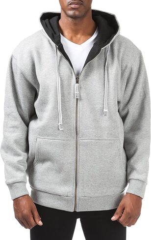 Pro Club Men's Full Zip Reversible Fleece and Thermal Hoodie in Saudi Arabia