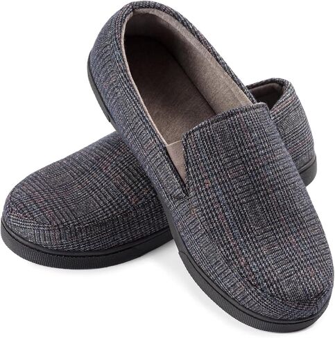 Zizor Men's Lightweight House Slipper with Memory Foam, Cozy Closed Back Bedroom Slipper for Indoor Outdoor, Gift for Father/Dad in Kuwait