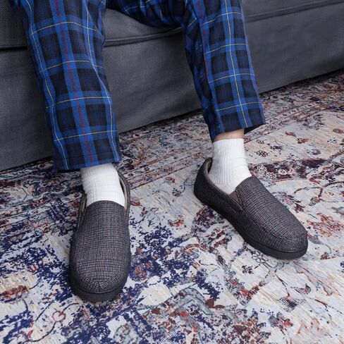 Zizor Men's Lightweight House Slipper with Memory Foam, Cozy Closed Back Bedroom Slipper for Indoor Outdoor, Gift for Father/Dad in Kuwait
