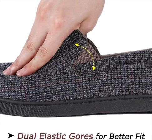 Zizor Men's Lightweight House Slipper with Memory Foam, Cozy Closed Back Bedroom Slipper for Indoor Outdoor, Gift for Father/Dad in Kuwait
