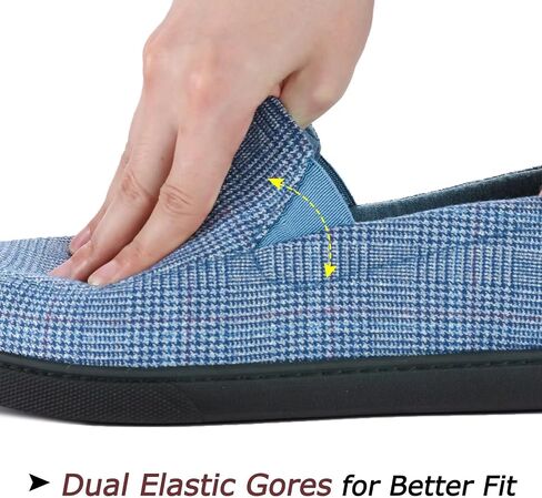 Zizor Men's Lightweight House Slipper with Memory Foam, Cozy Closed Back Bedroom Slipper for Indoor Outdoor, Gift for Father/Dad in Kuwait