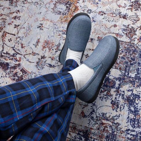 Zizor Men's Lightweight House Slipper with Memory Foam, Cozy Closed Back Bedroom Slipper for Indoor Outdoor, Gift for Father/Dad in Kuwait
