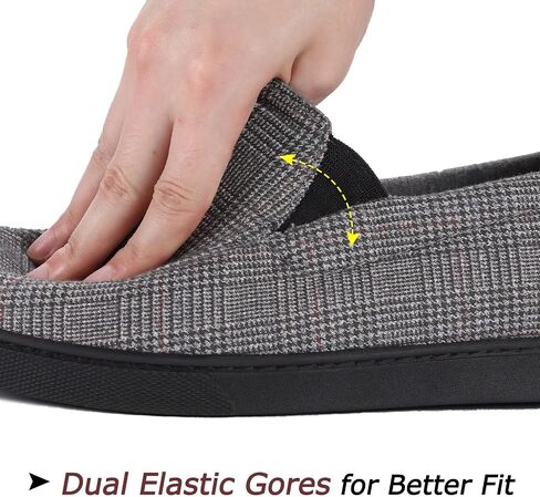 Zizor Men's Lightweight House Slipper with Memory Foam, Cozy Closed Back Bedroom Slipper for Indoor Outdoor, Gift for Father/Dad in Kuwait
