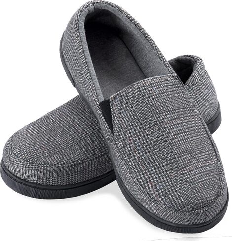 Zizor Men's Lightweight House Slipper with Memory Foam, Cozy Closed Back Bedroom Slipper for Indoor Outdoor, Gift for Father/Dad in Kuwait