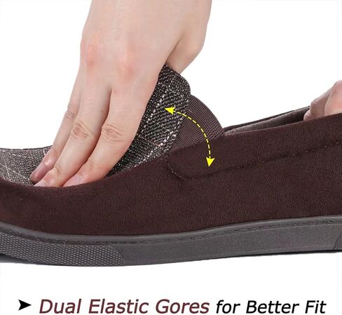 Zizor Men's Lightweight House Slipper with Memory Foam, Cozy Closed Back Bedroom Slipper for Indoor Outdoor, Gift for Father/Dad in Kuwait