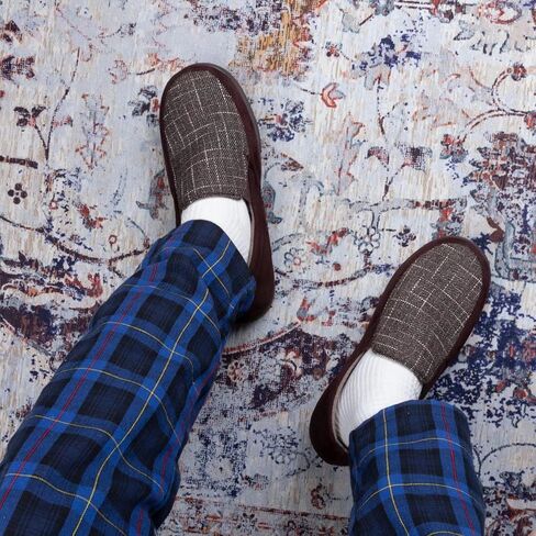 Zizor Men's Lightweight House Slipper with Memory Foam, Cozy Closed Back Bedroom Slipper for Indoor Outdoor, Gift for Father/Dad in Kuwait