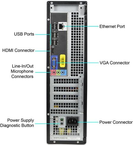 Dell Optiplex 390 Desktop Computer i3 3.2GHz 4GB RAM 500GB HD Windows 10 Home w/19 LCD Bundle-WiFi Adapter, Keyboard and Mouse in Saudi Arabia
