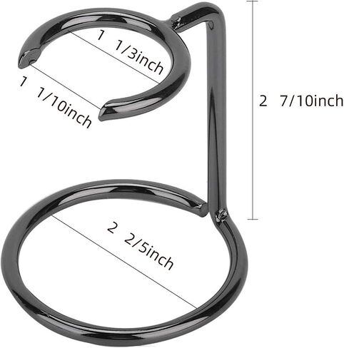 Shaving Razor and Brush Stand Universal Holder for Safety Razor Storage Shave Brush Holder, Black. in Kuwait