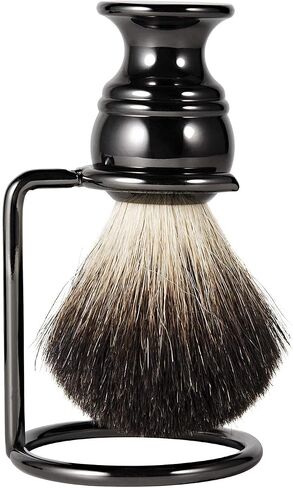 Shaving Razor and Brush Stand Universal Holder for Safety Razor Storage Shave Brush Holder, Black. in Kuwait