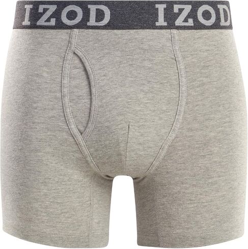IZOD Men’s Underwear – Cotton Stretch Boxer Briefs with Functional Fly (10 Pack) in Saudi Arabia