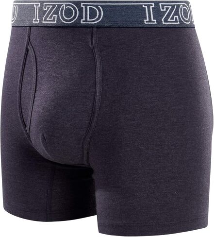 IZOD Men’s Underwear – Cotton Stretch Boxer Briefs with Functional Fly (10 Pack) in Saudi Arabia