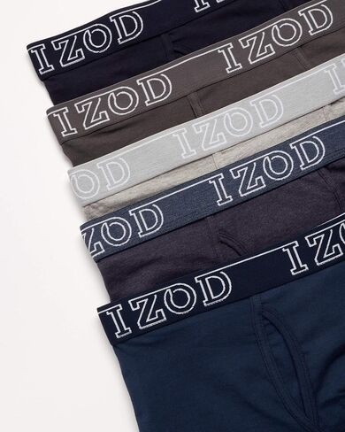 IZOD Men’s Underwear – Cotton Stretch Boxer Briefs with Functional Fly (10 Pack) in Saudi Arabia