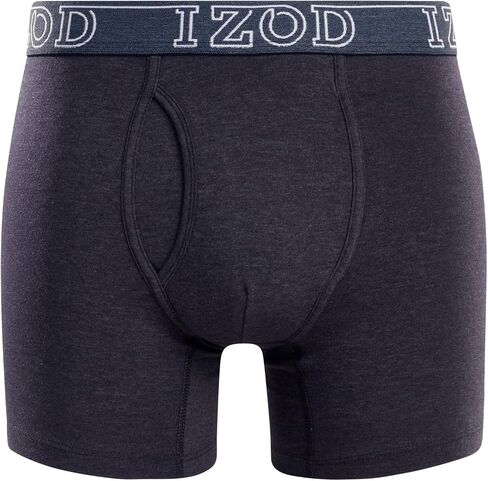 IZOD Men’s Underwear – Cotton Stretch Boxer Briefs with Functional Fly (10 Pack) in Saudi Arabia