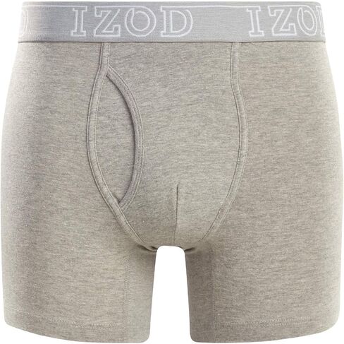 IZOD Men’s Underwear – Cotton Stretch Boxer Briefs with Functional Fly (10 Pack) in Saudi Arabia
