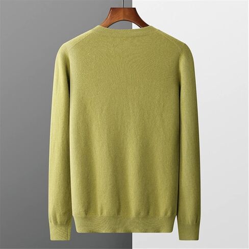 Vsadsau 100% Pure Cashmere Sweater Men V-Neck Pullover Sweater Jacquard Knitted Cashmere Jumper in Saudi Arabia