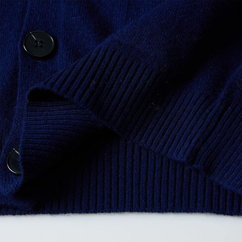 سترة كاردياجن للرجال من LINY XIN برقبة على شكل حرف v 100% صوف ميرينو خريف شتاء دافئ ناعم بلوفر مغزول سترة بأكمام طويلة in Kuwait