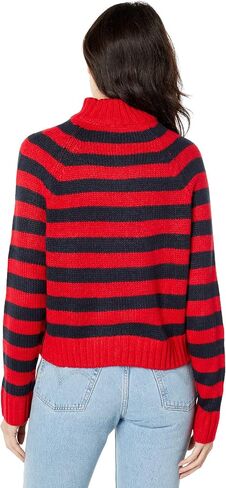 Tommy Jeans Mock Neck Stripe Sweater in Saudi Arabia