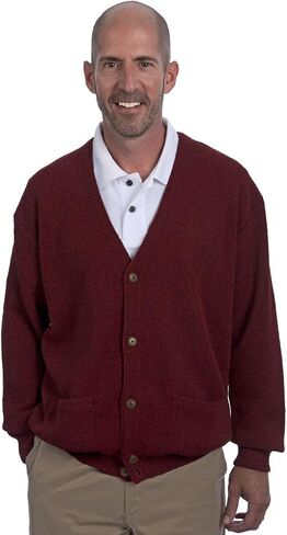 Alpaca Golf - Men's Button Down Golf Cardigan Sweater with Pockets - 100% Alpaca Wool in Saudi Arabia
