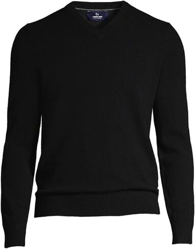 Lands' End Men's Fine Gauge Cashmere V-Neck Sweater in Kuwait