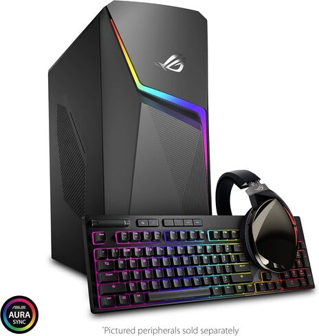 كمبيوتر روج ستريكس GL10DH المكتبي للالعاب - ايه ام دي رايزن 5 3400G، جيفورس GTX 1650، ذاكرة رام 8 جيجا، 512 جيجا بي سي اي ايه اس اس دي، واي فاي 5، ويندوز 10 هوم، GL10DH-PH552 in Saudi Arabia