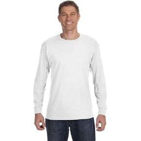 Hanes Mens 6.1 oz. Tagless ComfortSoft Long-Sleeve T-Shirt (5586) in Saudi Arabia