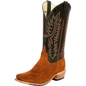 Horsepower HP9500 Men's Top Hand Camel Suede Rough Out 13' Emerald Top Cutter Toe Boot Tan 11.5 D in Saudi Arabia