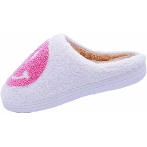 Smile Face Slippers Women Men Toddlers House Slippers for Kids Waterproof Sole Fuzzy  Slide Boys Girls Slip-on Shoes for Women