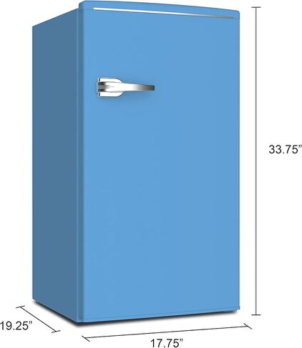 Avanti RMRS31X1B-IS Retro Mini Fridge for Home Office or Dorm, Manual Defrost and Adjustable Temperature, 3.1 Cu.Ft, Black in Saudi Arabia