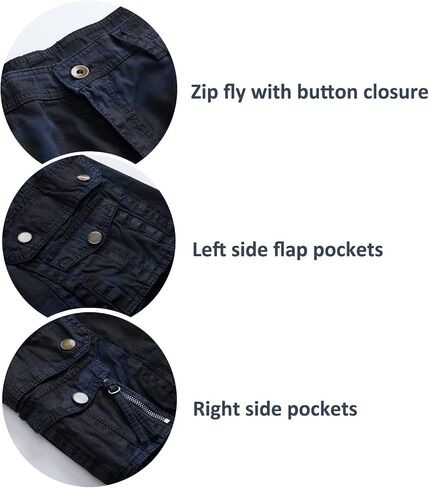 LeeHanTon Men's Cargo Shorts Golf Hiking Cargo Pants Breathable Quick Dry Cotton Short Multi-Pocket in Saudi Arabia