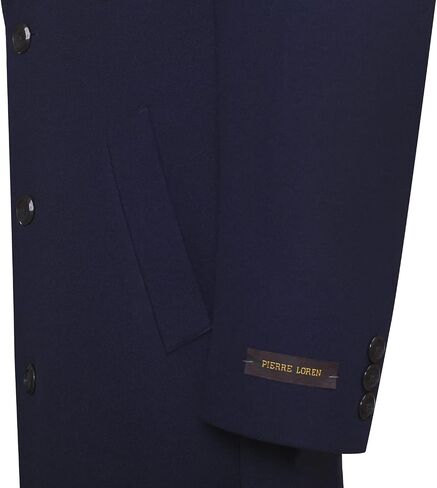 P&L Men‘s Top Coat Premium Wool Blend Overcoat Winter Long Trench Pea Coat For Men in Kuwait