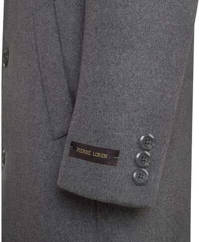 P&L Men‘s Top Coat Premium Wool Blend Overcoat Winter Long Trench Pea Coat For Men in Kuwait