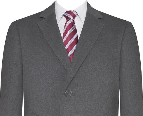 P&L Men‘s Top Coat Premium Wool Blend Overcoat Winter Long Trench Pea Coat For Men in Kuwait