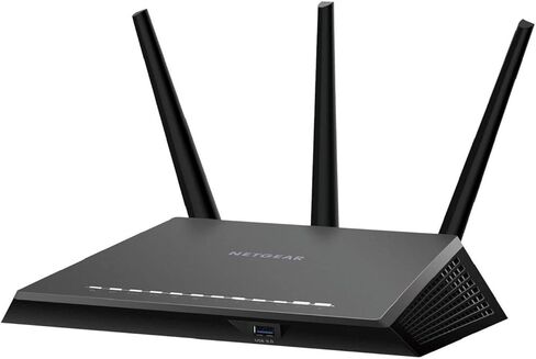 NETGEAR Nighthawk R7350 AC2400 Router: Fast Beamforming Wi-Fi for Gaming, 4K UHD Streaming. 2400Mbps, 2500 Sq Ft, QoS, Dual Core, 2.4 + 5GHz, 5 x GIGABIT + USB 3.0 Port, Smart WiFi Router R7350-NAS in Saudi Arabia