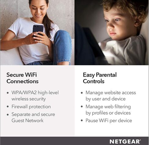 NETGEAR Nighthawk R7350 AC2400 Router: Fast Beamforming Wi-Fi for Gaming, 4K UHD Streaming. 2400Mbps, 2500 Sq Ft, QoS, Dual Core, 2.4 + 5GHz, 5 x GIGABIT + USB 3.0 Port, Smart WiFi Router R7350-NAS in Saudi Arabia