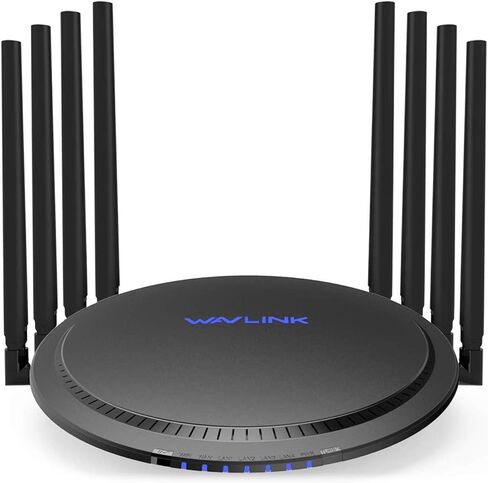 راوتر واي فاي WAVLINK AC1200 ثنائي النطاق 2.4 جيجا/5 جيجا راوتر إنترنت لاسلكي للمنزل، 4 × 5 ديسيبل هوائيات اتجاهية متعددة الاتجاهات لإشارة واي فاي قوية، راوتر جيجابت اللاسلكي يدعم واي فاي الضيوف، WISP ووضع AP in Kuwait